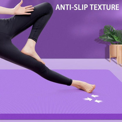Fitness Mat Yoga Thick Non-Slip Home Gym Workout