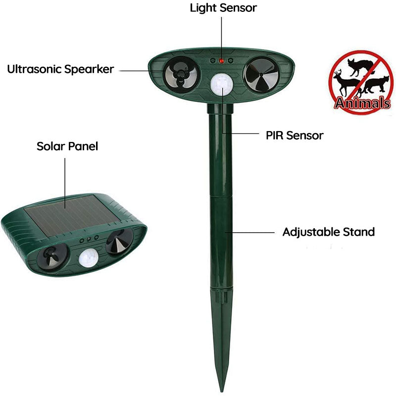 Infrared Solar Powered Animal Pest Repeller