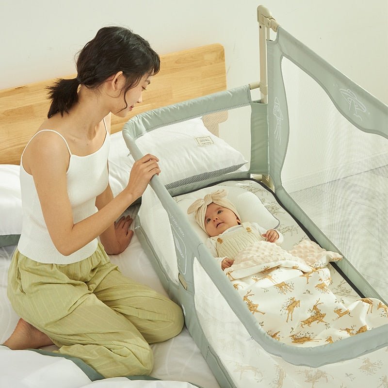 Baby Portable Rail Guard - 3 in 1 Baby Bed Guardrail Crib for 0-36 Months