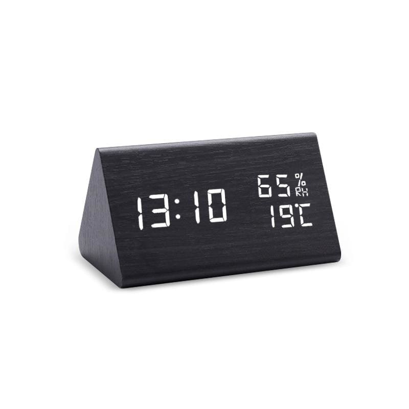 Digital Wooden Bamboo Alarm Clock
